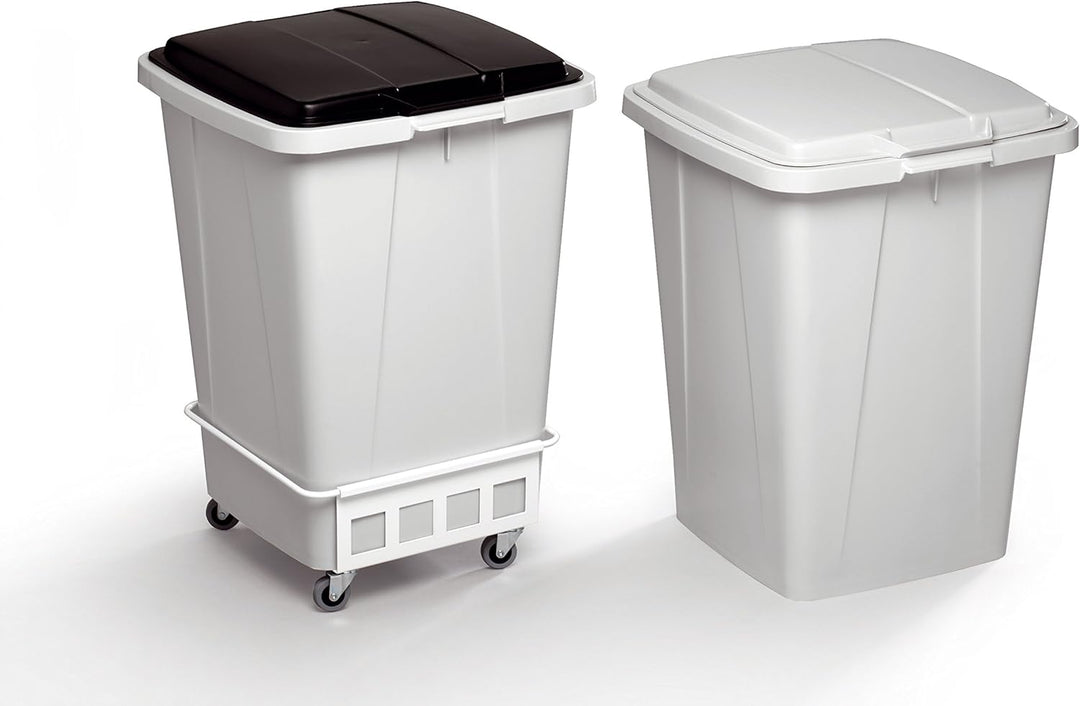 Durable Fahrwagen Durabin Trolley, 90 Liter, 1 Stück, weiss, 1801668010 Für 1 Behälter