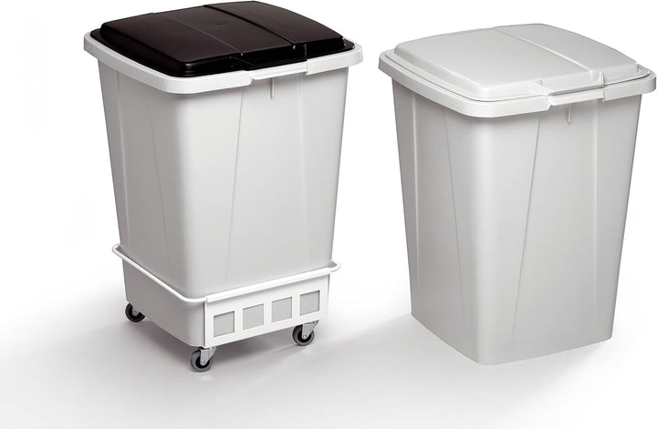 Durable Fahrwagen Durabin Trolley, 90 Liter, 1 Stück, weiss, 1801668010 Für 1 Behälter