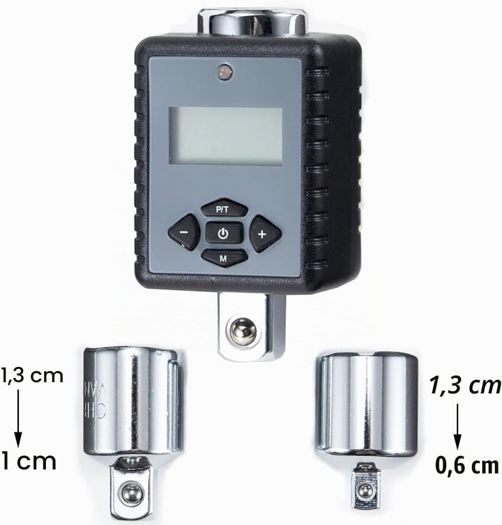 ThreeH 1/2''Digital Torque Adapter (12,5 bis 250,9 ft-lbs.) Mit akustischem und LED-Alarm (1/2 '' La