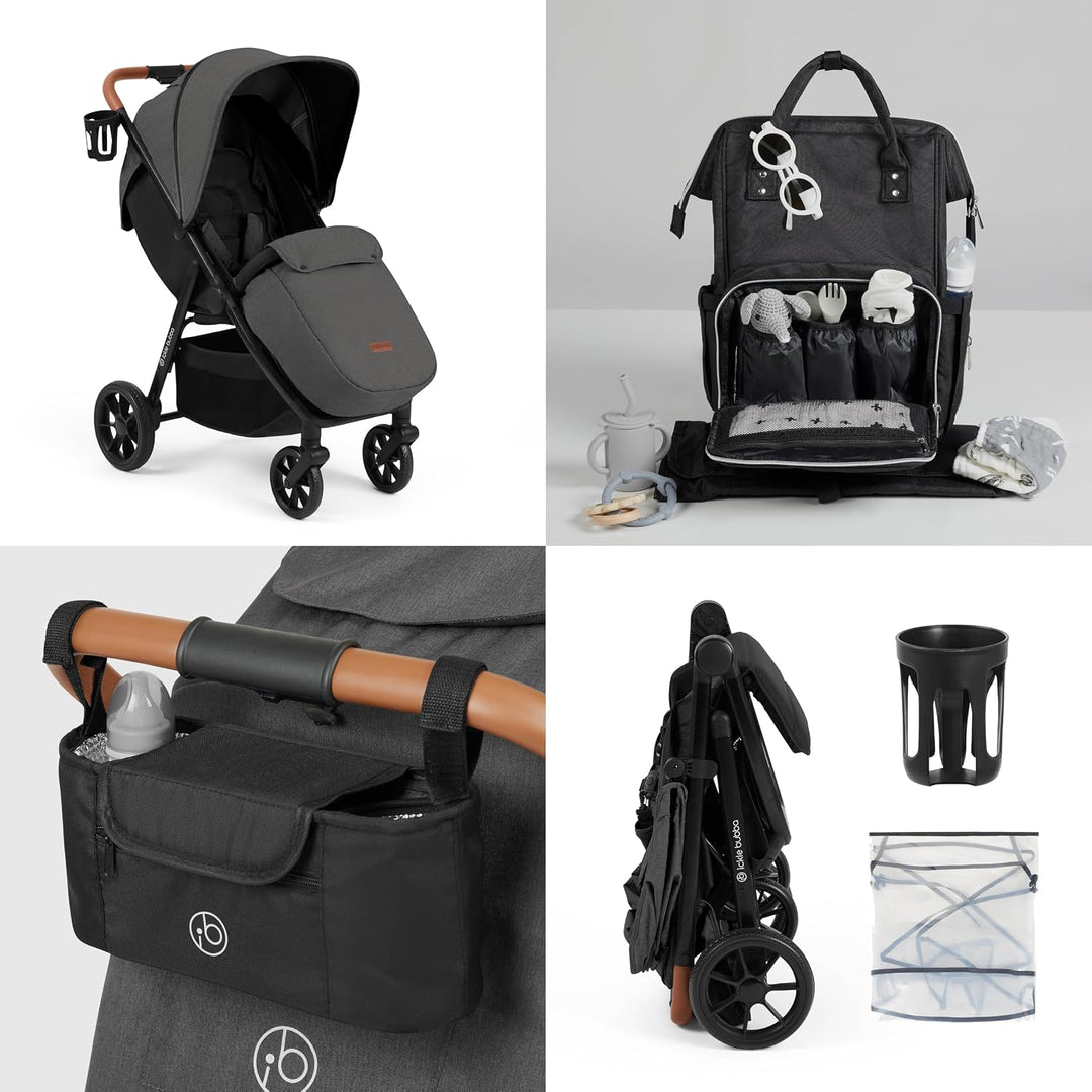 Ickle Bubba Stomp Stride Prime Kinderwagen (Anthrazitgrau), Anthrazitgrau
