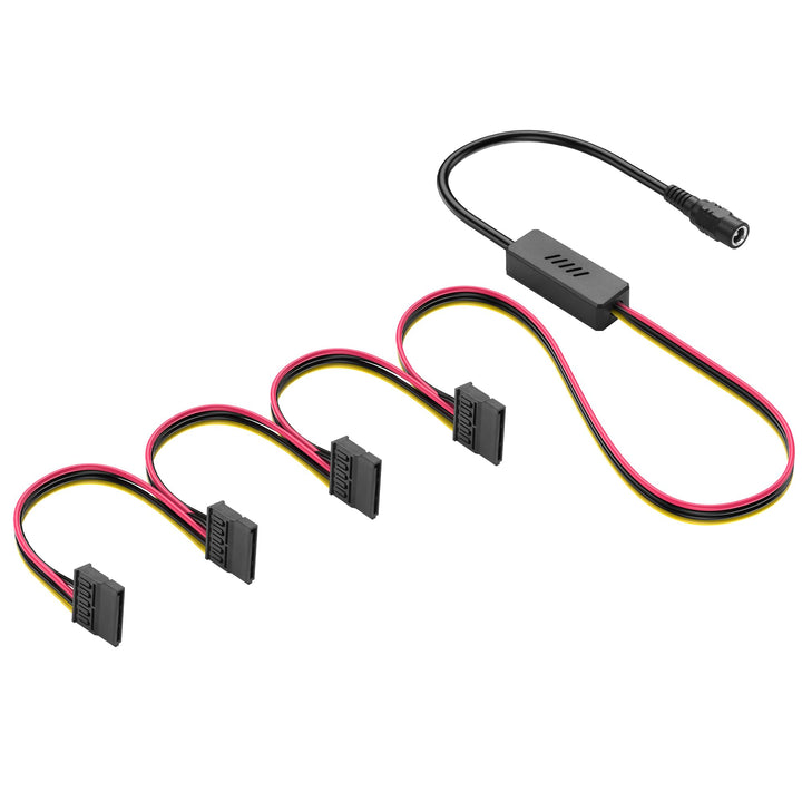 SinLoon DC5525 auf SATA-IDE-Festplatten-Netzteilkabel, DC 5,5 x 2,5 mm Buchse auf SATA-Buchse, Verlä