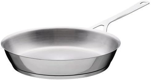 Alessi "POTS&PANS" Pfanne aus Edelstahl,28 cm 28 cm Silber, 28 cm Silber