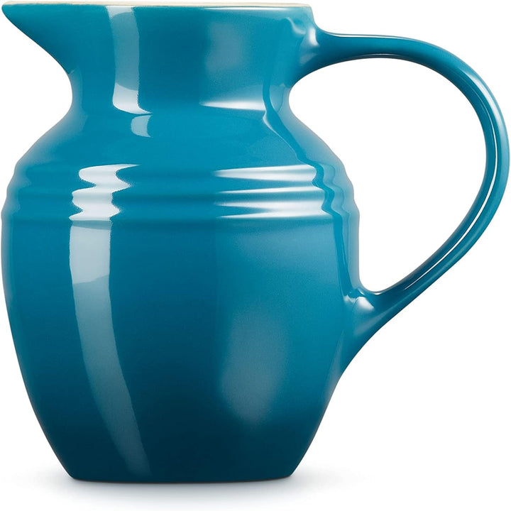 Le Creuset Steinzeug Frühstückskanne, 600 ml, 550 g, Deep Teal, Deep Teal