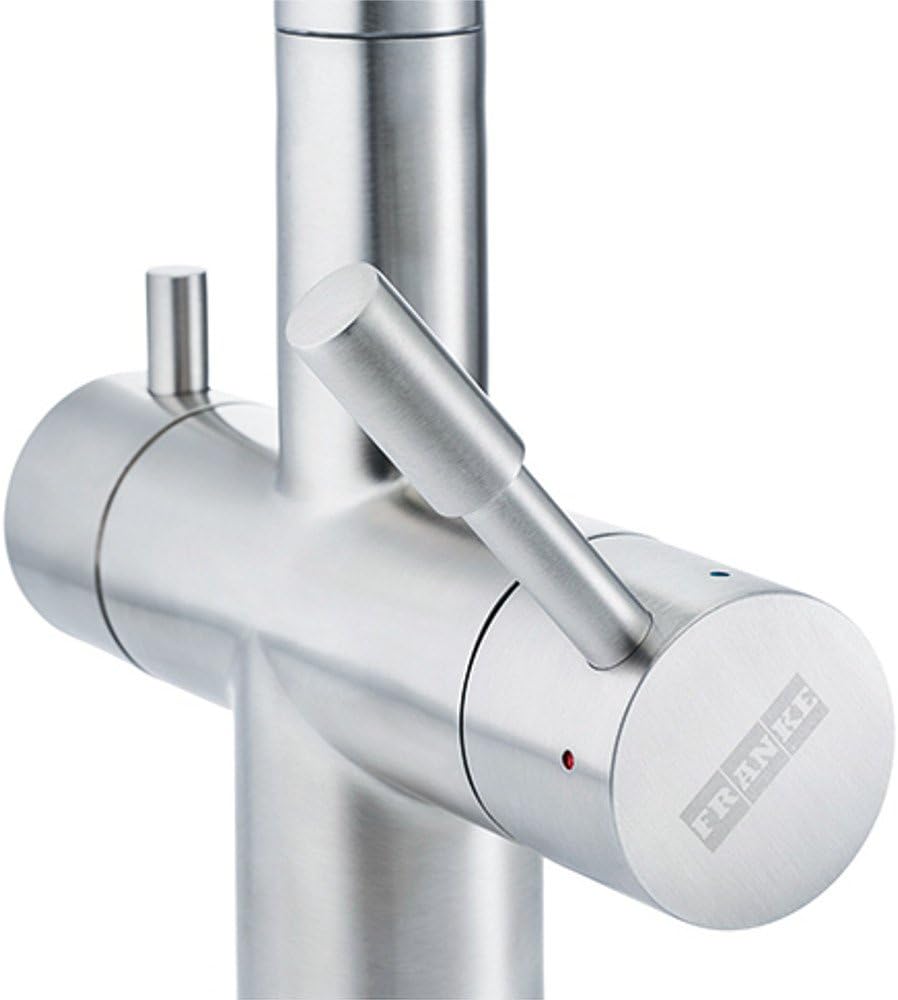 Design Wasserhahn 3 Wege Franke L Auslauf Massiv Edelstahl Küchenarmatur Mischbatterie 3-Wege-Wasser