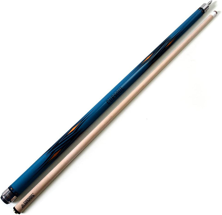 DHOLE CUESOUL 58 "2 Piece Maple Billiard Queue 19 Unzen blau 12.75mm, blau 12.75mm