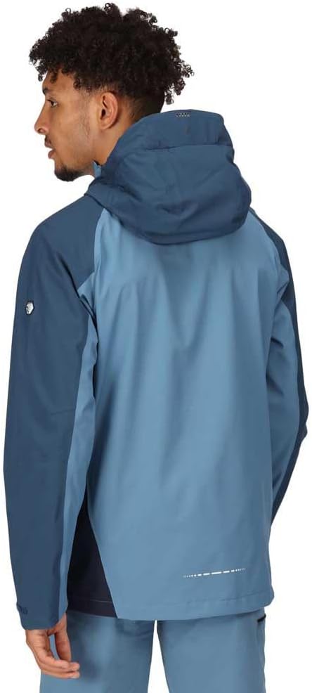 Regatta Outdoorjacke/Regenjacke Raddick für Herren Wasserdicht S Stellar/Blauer Flügel, S Stellar/Bl