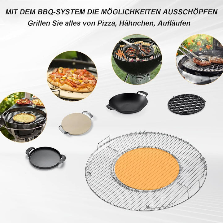 54,6cm Grillrost für Weber 57CM Holzkohlegrills, Weber Kohlegrills One-Touch, Performer, Bar-B-Kettl