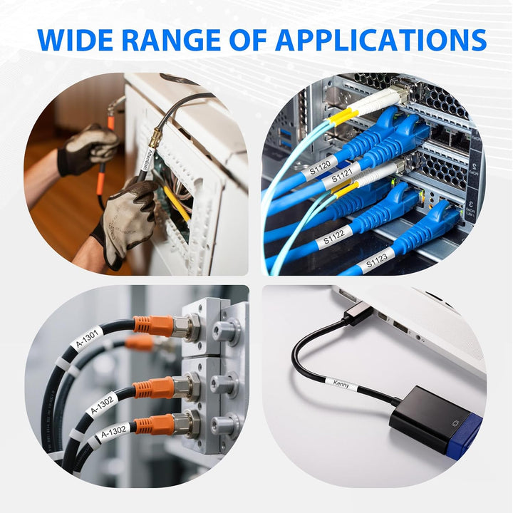 3er-Pack 5,8mm Schrumpfschlauch Etikettenband Kompatibel für Brother HSe-211 HSe211 HSc211 für PT-E3