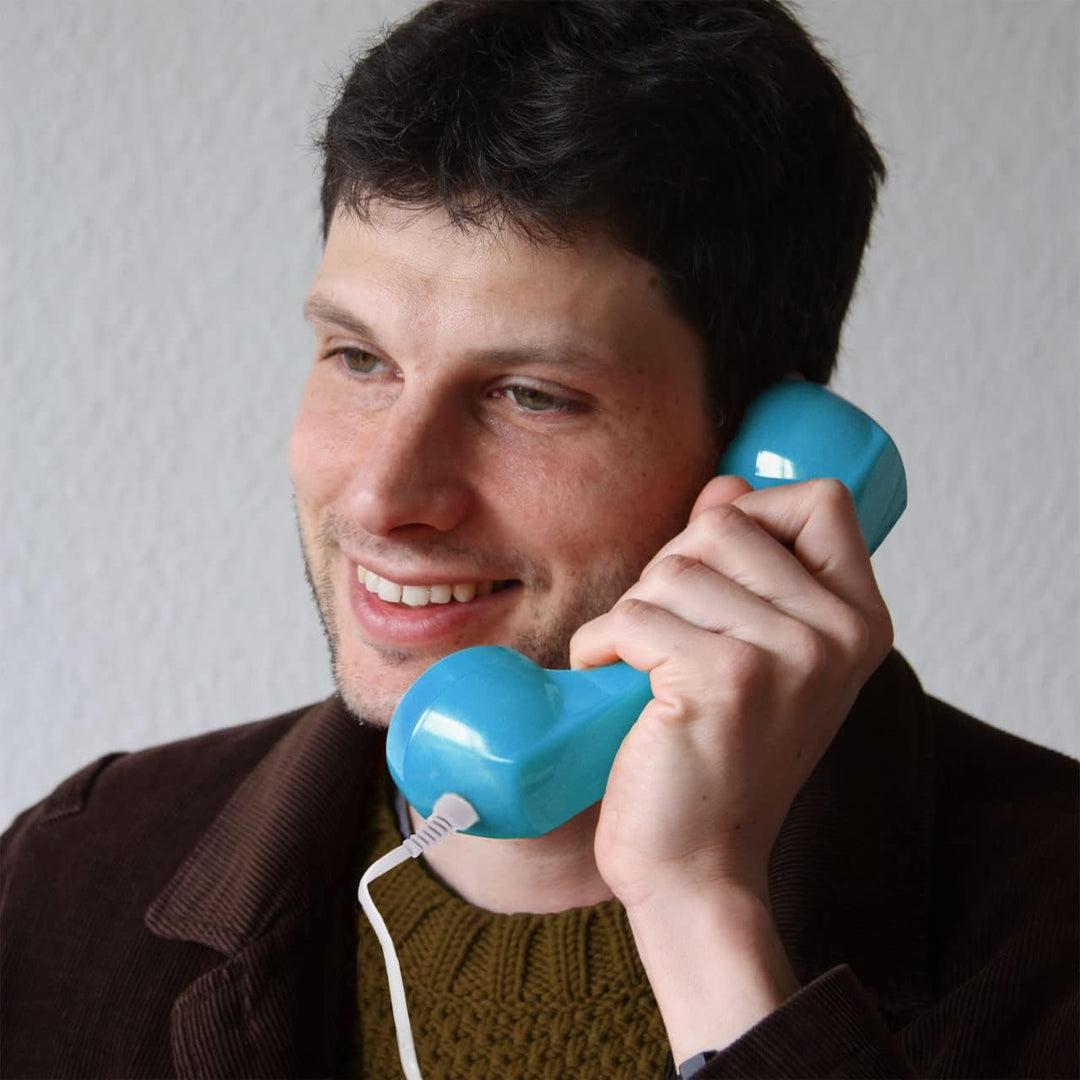 Opis 60s Micro - Retro Handyhörer für Android Smartphones, Tablets, Notebooks und Handys in der Form