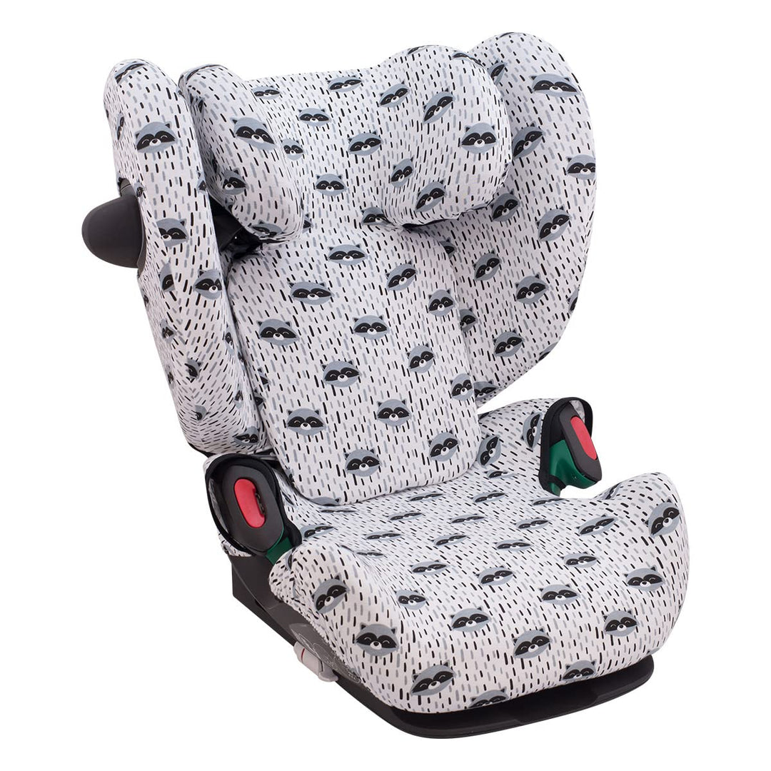 JYOKO KIDS Bezug Kompatibel mit Cybex Pallas G I-SIZE (Bezug Pallas G, RACCOON) Bezug Pallas G RACCO
