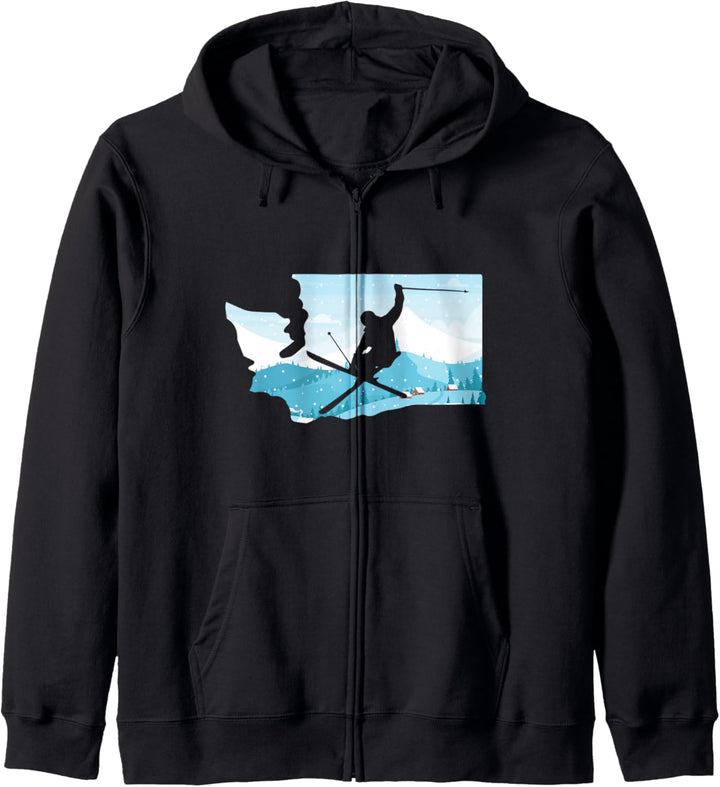 Skiurlaub Gebirge Skifahrer Ski Schnee Skifahren Berge Sport Kapuzenjacke