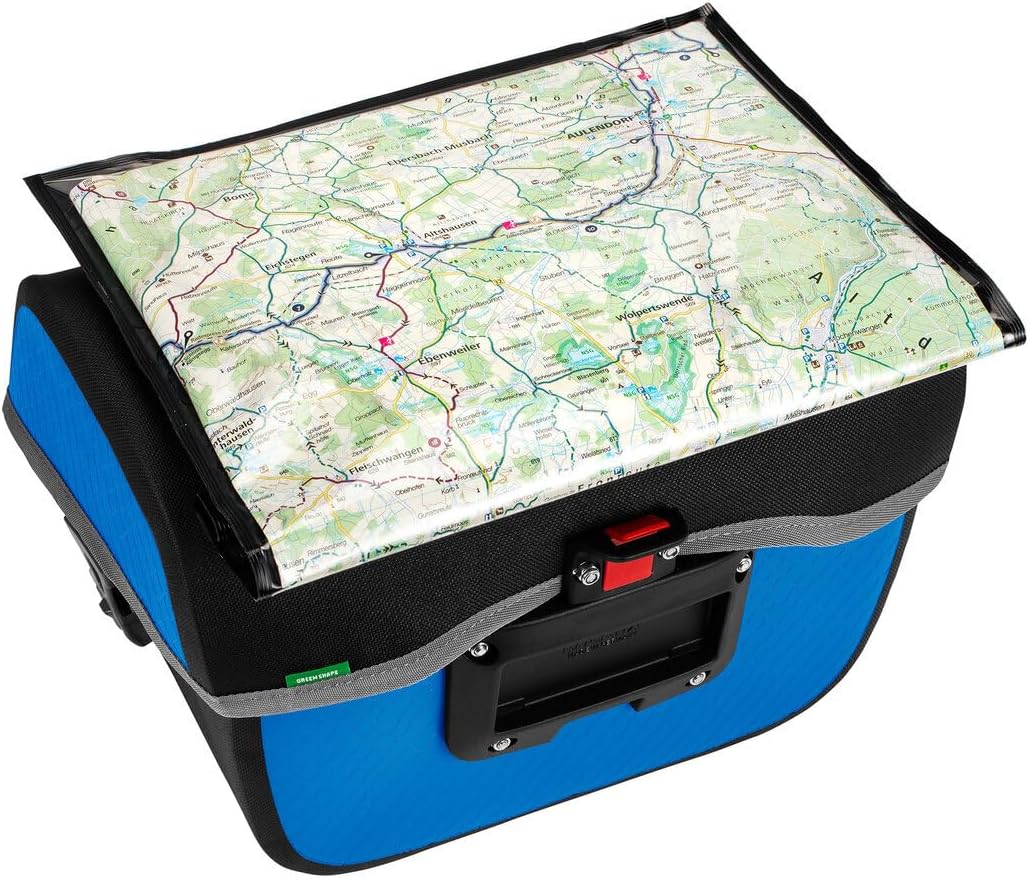 VAUDE Fahrrad Lenkertasche Aqua Box, 6 Liter Volumen, wasserdicht verschweisst Einheitsgrösse Blue,
