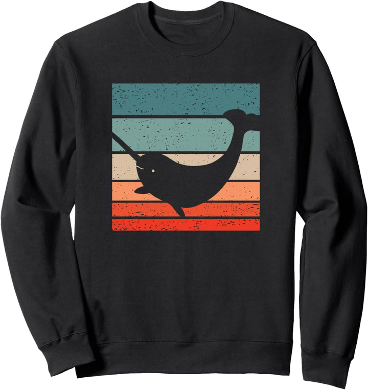 Narwal Retro Style Vintage Sweatshirt