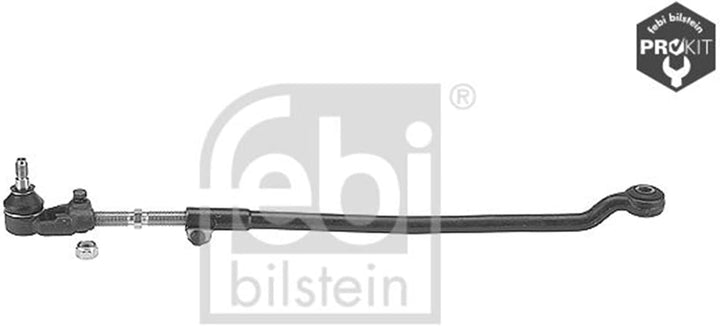 febi bilstein 14135 Spurstange mit Endstück und Sicherungsmutter , 1 Stück Vorderachse links, Vorder
