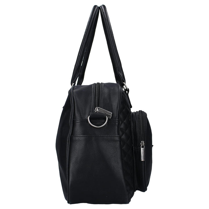 Kidzroom 030-7883-4 Wickeltasche Coloured Stars Diaper Bag, schwarz