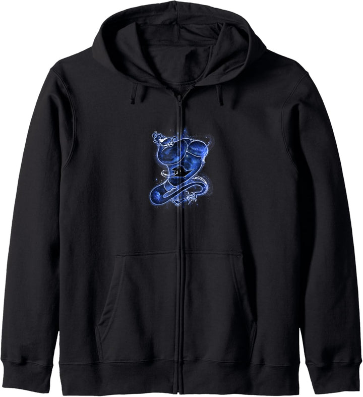 Disney Aladdin Group Shot Giant Blue Genie Silhouette Kapuzenjacke