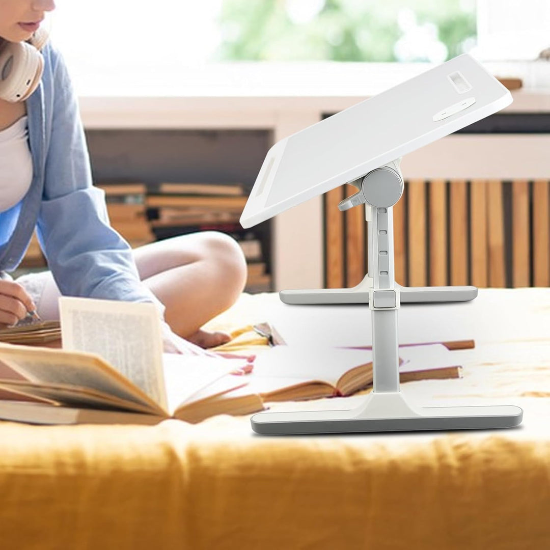 Laptop Bett Tablett Tisch, tragbarer Mini Lap Desk für Beine, höhenverstellbarer Laptop Bettständer,
