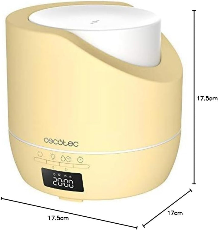 Cecotec PureAroma 500 Smart SunLight Aromadiffusor. Kapazität 500ml, LED-Anzeige, 12h Timer, Wecker,