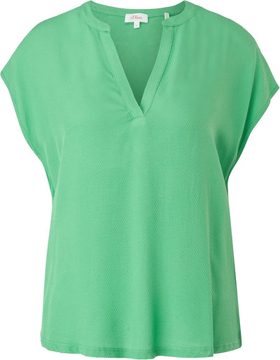 s.Oliver Damen T-Shirt XS Garden Green, XS Garden Green