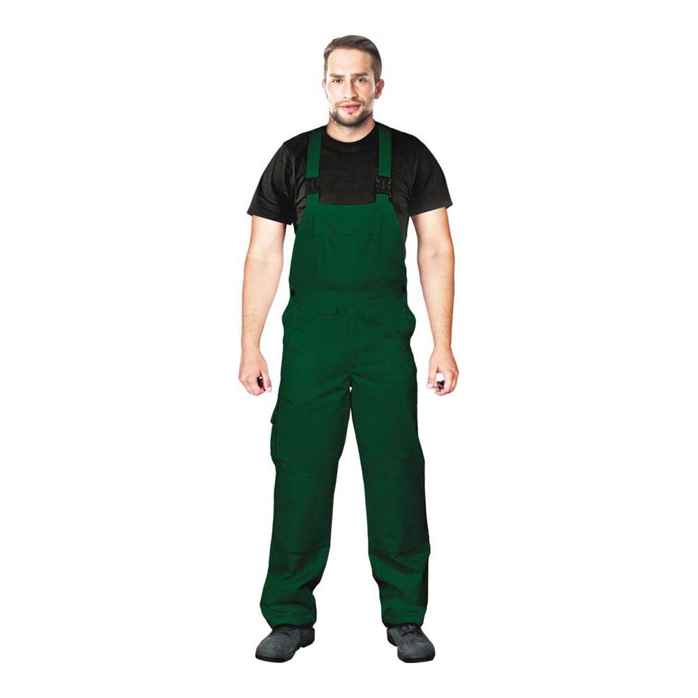 Leber &amp; Hollman Herren Arbeits-Latzhose LH-Bister, 65 % Polyester 35 % Baumwolle 270 g/m2, mit Tasch