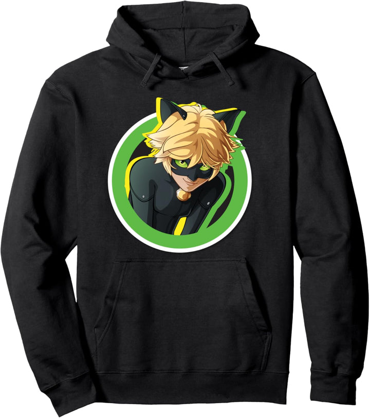Miraculous-Kollektion Cat Noir Anstecker Pullover Hoodie