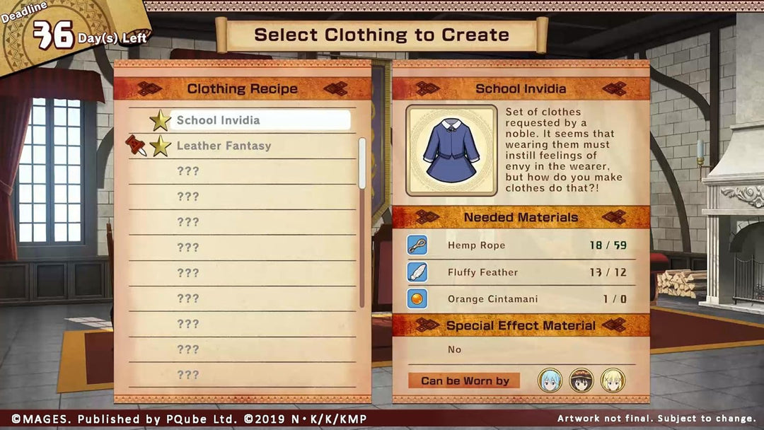 KonoSuba Gods Blessing on this Wonderful World Love For These Clothes Of Desire Switch (SP)