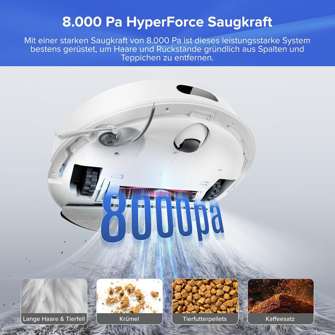 roborock Q7 L5+ Set Saugroboter mit Wischfunktion Absaugstation, verbessert von Q5 Pro+, Dual Anti-T