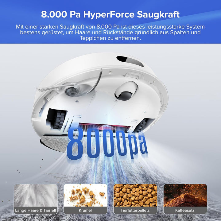 roborock Q7 L5+ Set Saugroboter mit Wischfunktion Absaugstation, verbessert von Q5 Pro+, Dual Anti-T