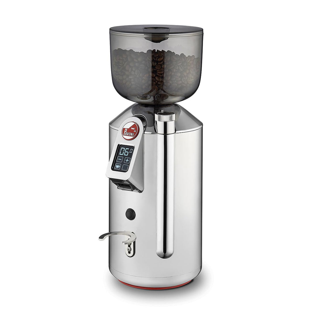 La Pavoni Zylinder, LPGGRI01EU Kaffeemühle, Tritan-Trichter und 50-mm-Flachmahlwerke, 500-g-Bohnenbe