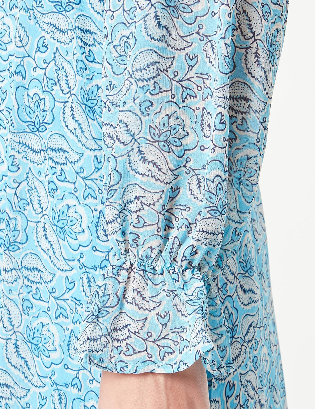 Springfield Damen Modern Kleid 40 Blau, 40 Blau