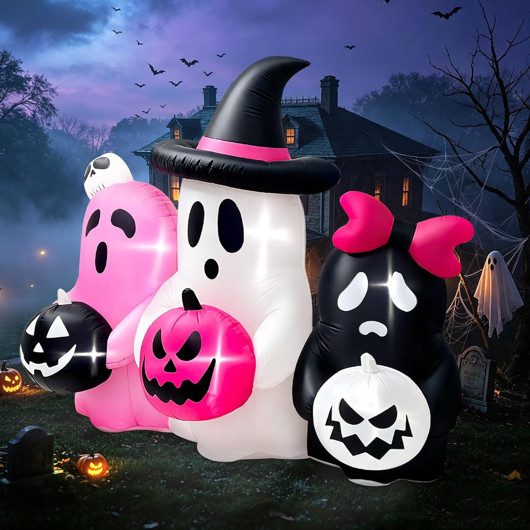 Kalolary Halloween Inflatable Decoration, Halloween Decoration Inflatable Party for Yard Garden Lawn
