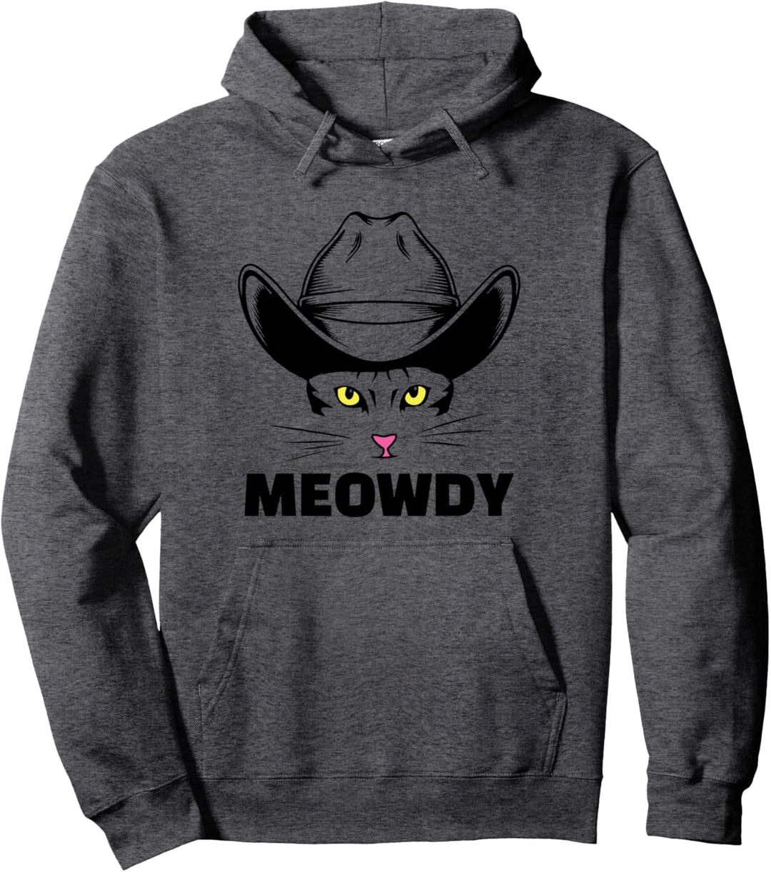 Meowdy Katze, Lustige Cowboy-Katze Meme, Howdy Katze Pullover Hoodie