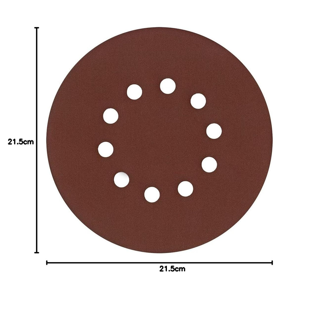 Matrix 130210020 Schleifpapier Set für Trockenbauschleifer 215mm Durchmesser (Körnung 80, 50 Schleif