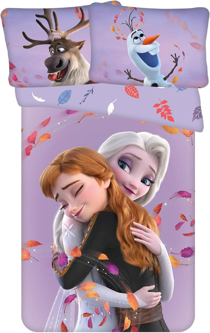 Jerry fabrics Disney Frozen 2 Anna ELSA Olaf Baby Bettwäsche 100 x 135 cm