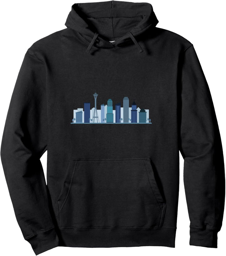Skyline von Seattle Pullover Hoodie