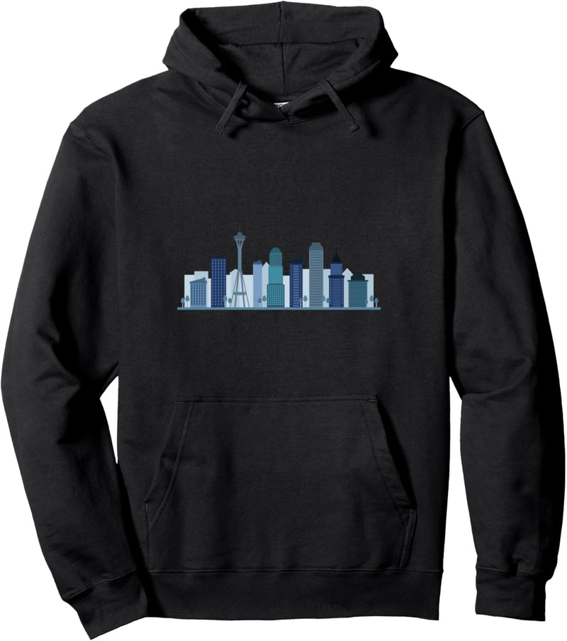 Skyline von Seattle Pullover Hoodie