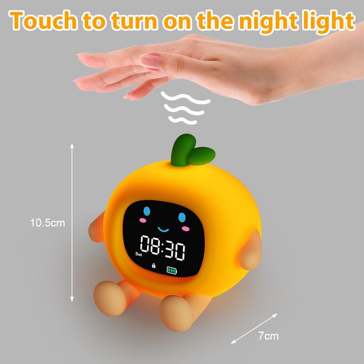 HOTUT Kinder Lichtwecker,Schlaftrainer Kinder mit Nachtlichtern,6 White Noise Kinderwecker,Digitaler