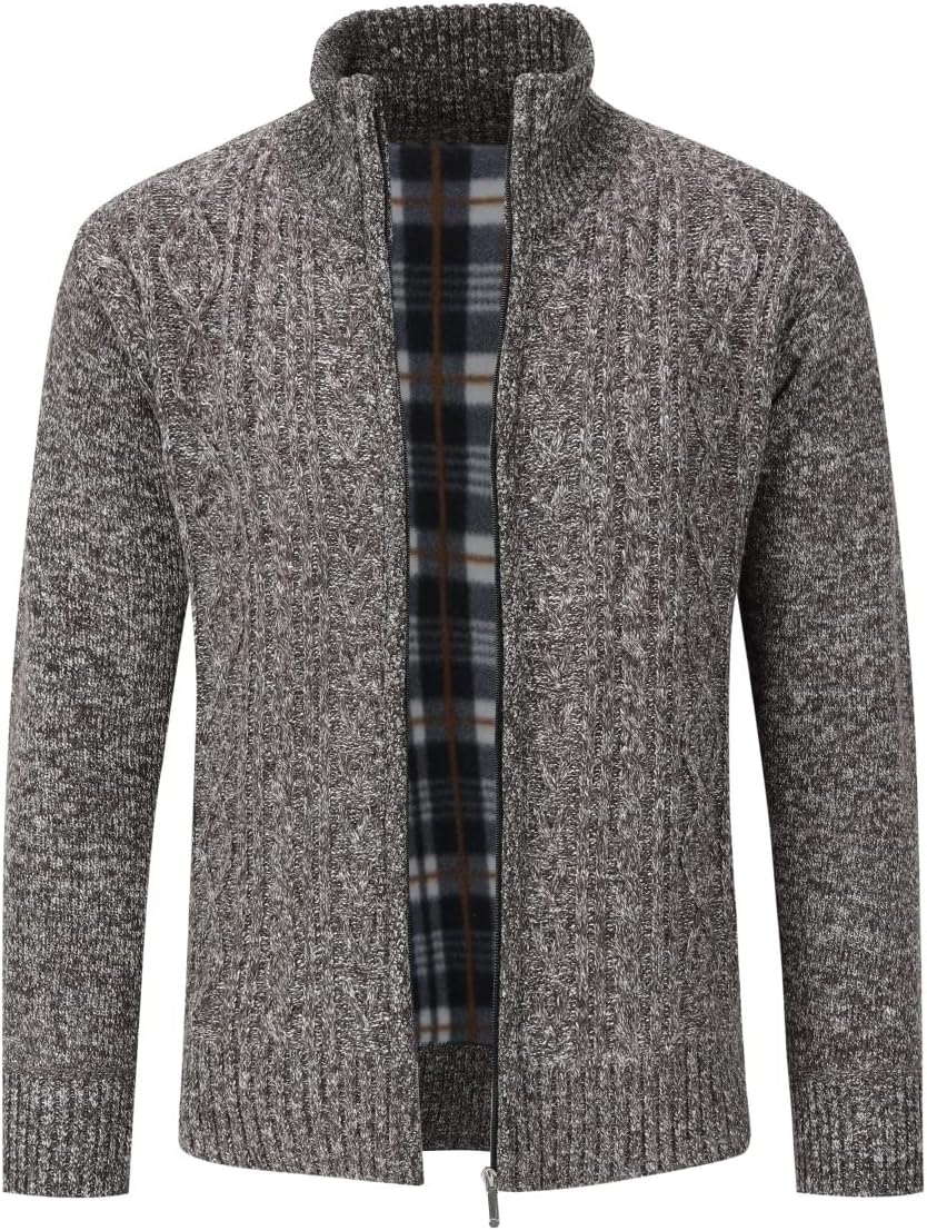 Sliktaa Herren Strickjacke Festival Cardigan Warm Trachtenjacke Mode Schlichter Pullover Langarm Swe