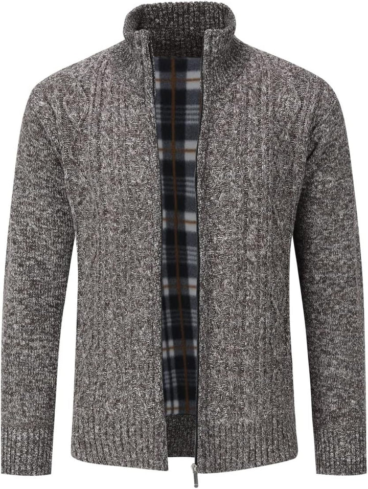 Sliktaa Herren Strickjacke Festival Cardigan Warm Trachtenjacke Mode Schlichter Pullover Langarm Swe