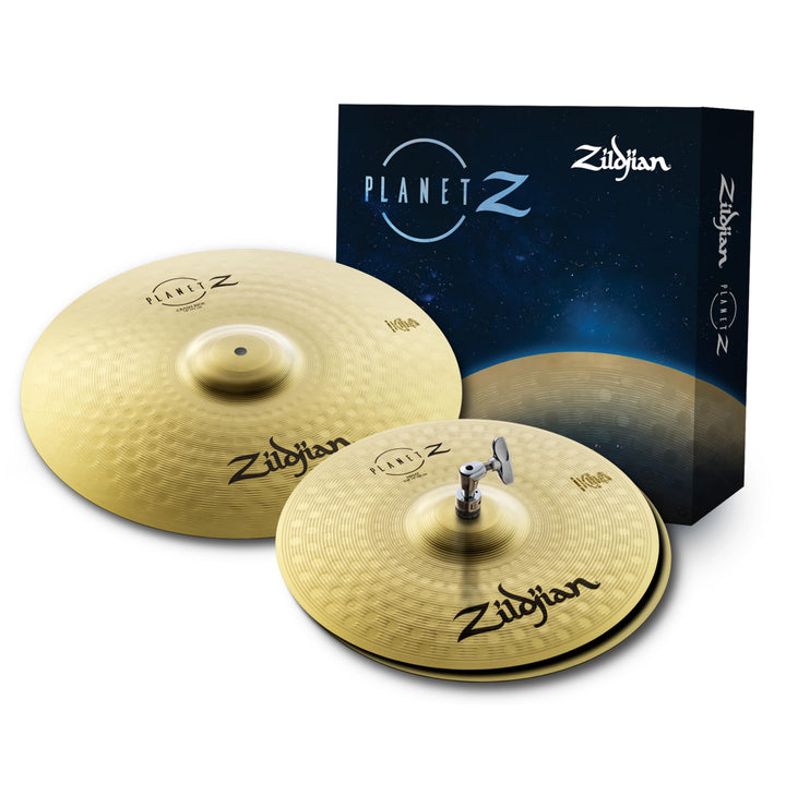 Zildjian ZP1418 Planet Z Series - Fundamental Cymbal Set - 14"H and 18"C 14" Hi-Hat and 18" Crash Pl