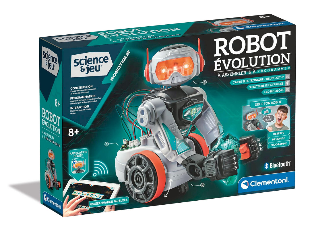Clementoni Roboter Evolution zum Zusammenbauen für Kinder 8+ | Wissenschaft & Spiel – Robotik | Lern