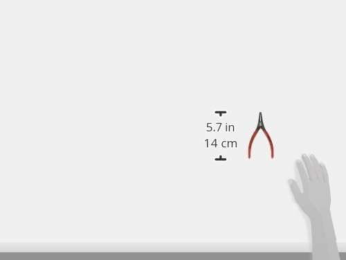 KNIPEX Präzisions-Sicherungsringzange für Aussenringe auf Wellen auf SB-Karte mit rutschhemmendem Ku