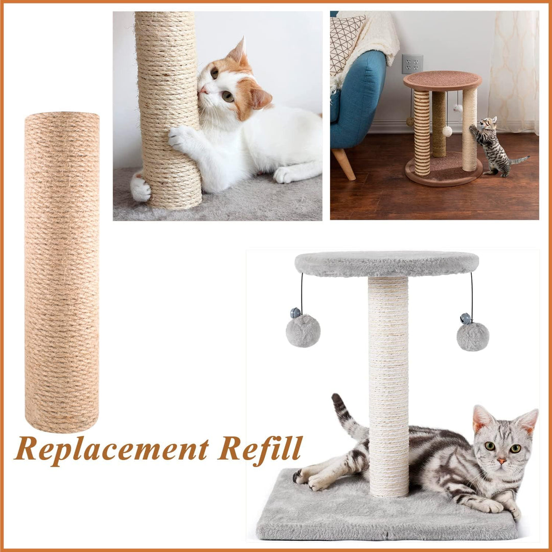 MiDube Ersatzstamm für Kratzbaum, Kratzstamm für Katzen Kratzsäule mit natürlichem Sisal, Kratzsäule