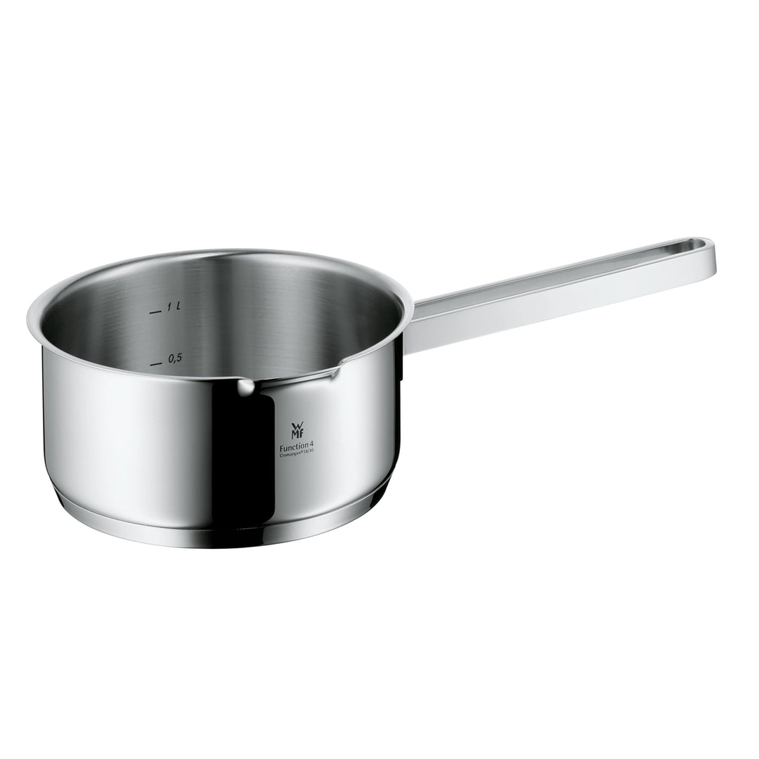 WMF Function 4 Stielkasserolle ohne Deckel 16cm, Kochtopf klein 1,4l, Milchtopf Induktion, Cromargan