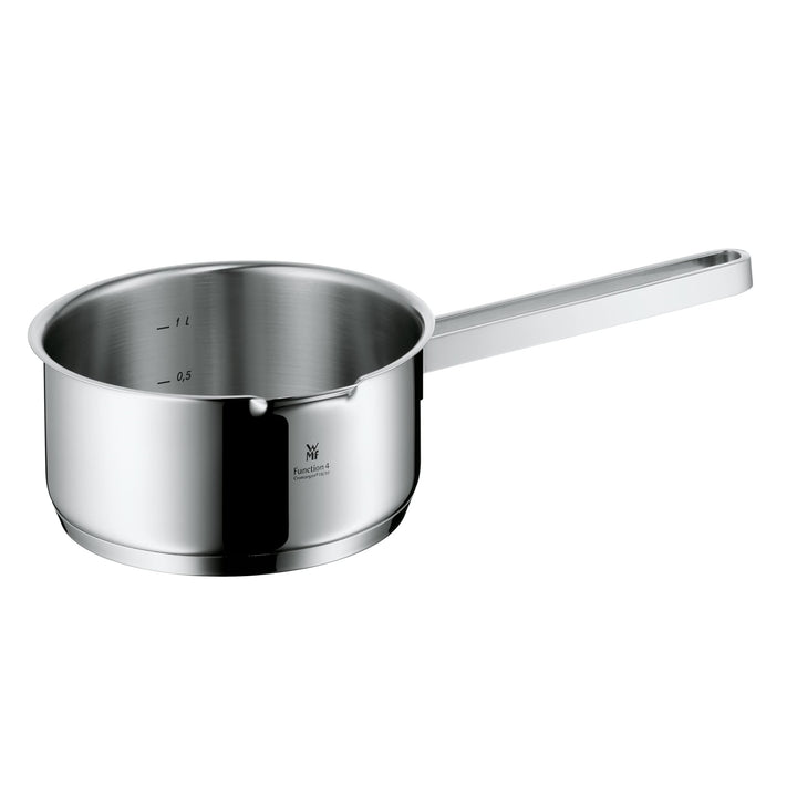 WMF Function 4 Stielkasserolle ohne Deckel 16cm, Kochtopf klein 1,4l, Milchtopf Induktion, Cromargan