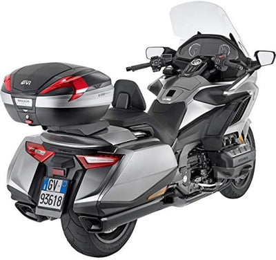 Givi V56NN Maxia 4 Monokey Topcase in Carbon Optik Roten Reflektoren Schwarz, Schwarz