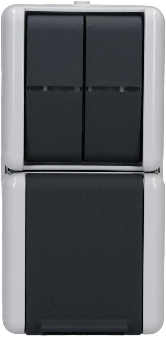 Jung SCHUKO-Steckdose mit Serienschalter 875W