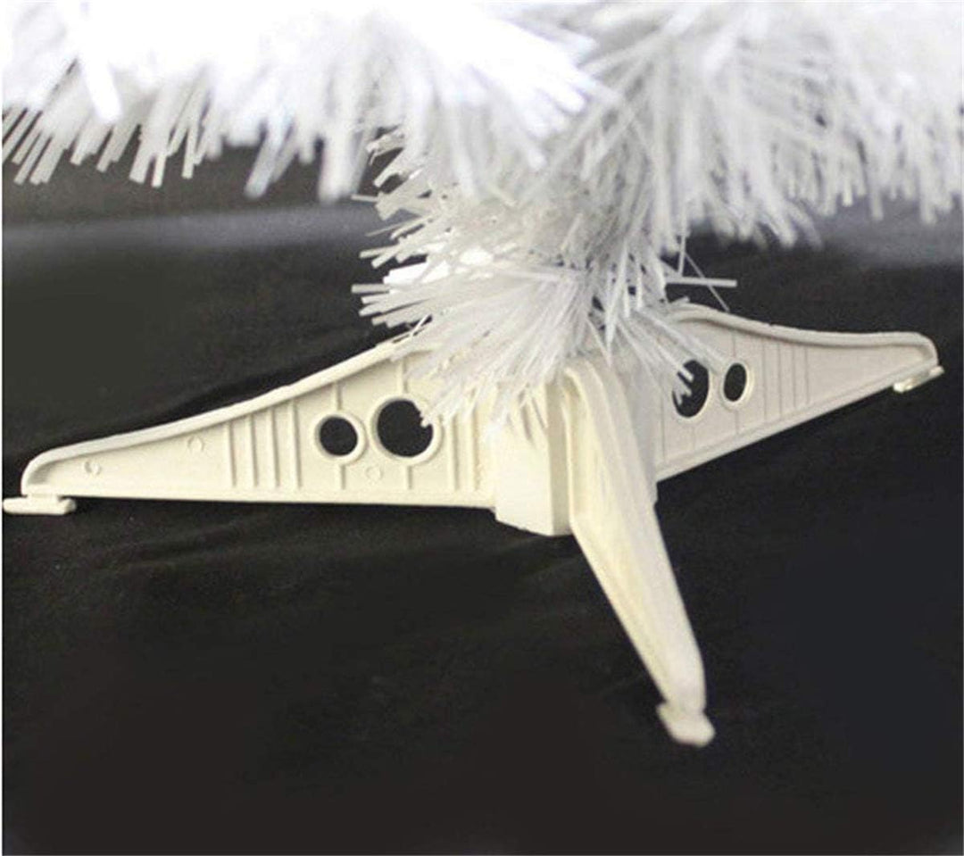 2ft 60cm Künstlicher Weihnachtsbaum Christbaum Tannenbaum mit KunststoffStänder (Weiss), Weiss
