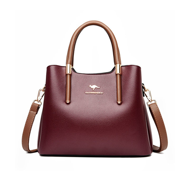 NICOLE & DORIS Handtasche Damen Mittelgross Frauen Schultertaschen PU Leder Tote Tasche Elegante Hen