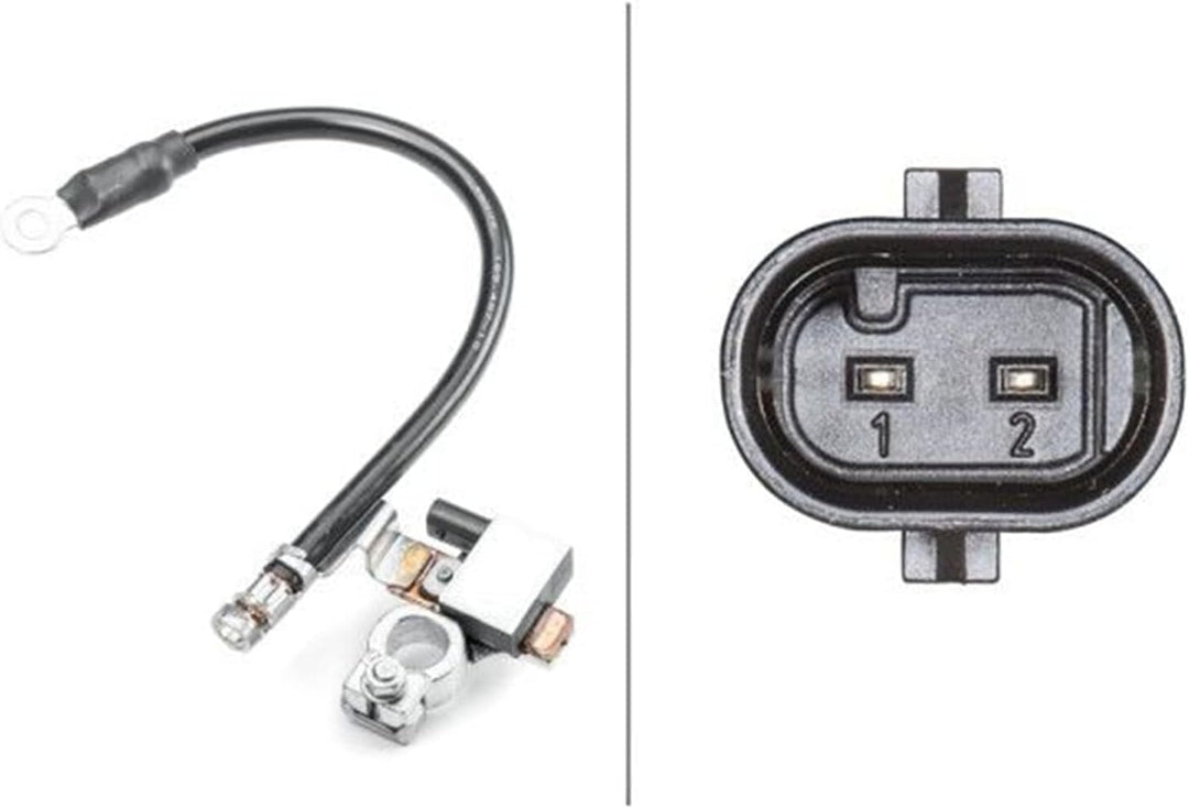 HELLA 6PK 011 190-901 Sensor, Batteriemanagement - 12V - geschraubt - Kabel: 280mm